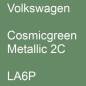 Preview: Volkswagen, Cosmicgreen Metallic 2C, LA6P.